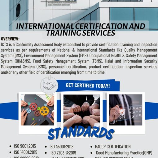 ISO CERTIFICATION AND TRAINING SERVICES